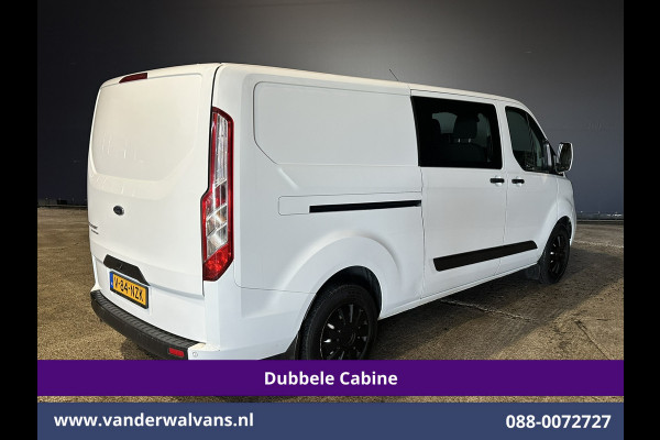 Ford Transit Custom 2.0 TDCI 130pk L2H1 Dubbele Cabine Euro6 Airco | 6-Zits | Camera | Navigatie | LED | Apple Carplay Android Auto, Cruisecontrol, Stoelverwarming, Verwarmde voorruit, Parkeersensoren, Achterklep