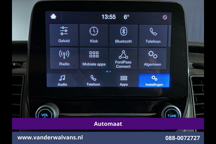 Ford Transit Custom 2.0 TDCI 130pk Automaat L2H1 Euro6 Airco | Cruisecontrol | LED | Multimediascherm | Parkeersensoren Verwarmde voorruit, Bijrijdersbank