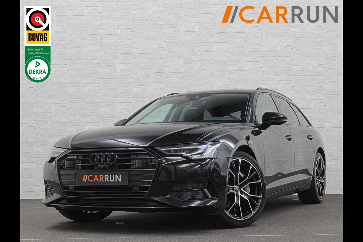 Audi A6 Avant 50 TDI Quattro | 360 Camera | ACC | Leder | Trekhaak | Stuurverwarming | LED | 20'' | Virtual-Cockpit | Carplay | Getint Glas | Sportstoelen | Stoelverwarming |