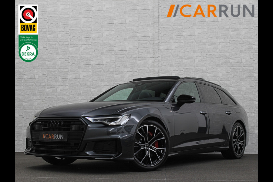 Audi A6 Avant 55 367pk S-Competition Hybrid | 37dkm | 10-2022 | Panodak | ACC | Audi Lane Assist | Trekhaak 2000kg | Stoel en Stuurwielverwarming | Standkachel | 4-Zone | Carplay | S-Line | 37dkm | 10-2022 | Rijklaarprijs met Bovag Garantie.