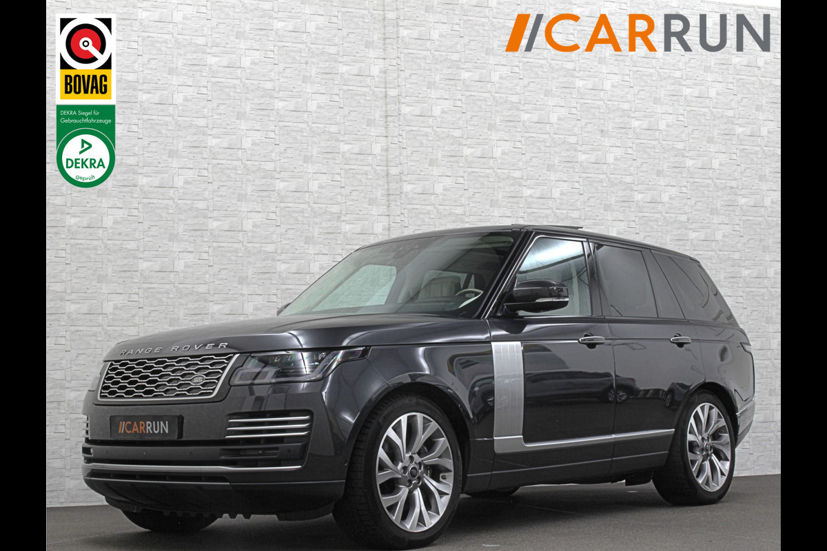 Land Rover Range Rover P400 404pk Hybrid Autobiography | Dealer Onderhouden | Nieuw Accu-Pakket | Panorama | ACC | 360 Camera | Massage | Stoelventilatie V+A | ISO-Glas | Meridian-Sound | Memory Achter | Alcantara Hemelbekleding | Elektrische Achter-Stoelen | Stoelverwarming V+A | 4-Zone Clima | Keyless-Entry | Luchtvering |