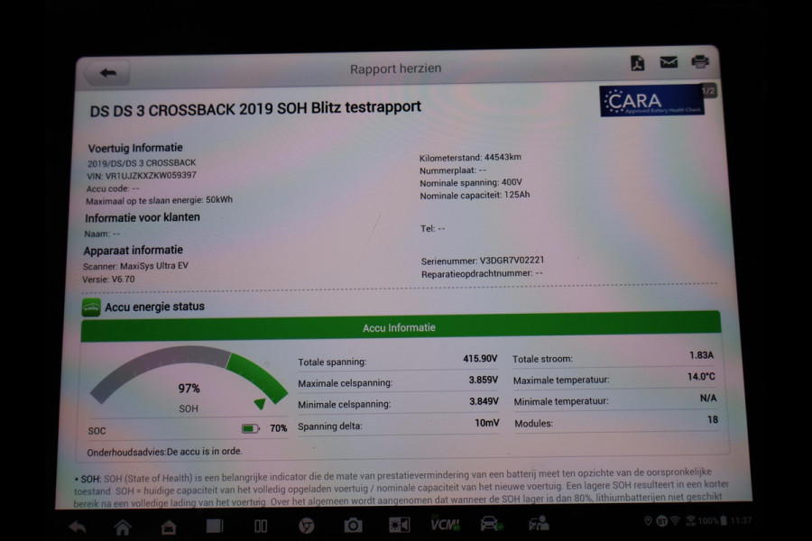 DS DS 3 Crossback E-TENSE SO CHIC 50 KWH *97% SOH!* + CAMERA | ADAPTIVE CRUISE | HEAD-UP | CARPLAY