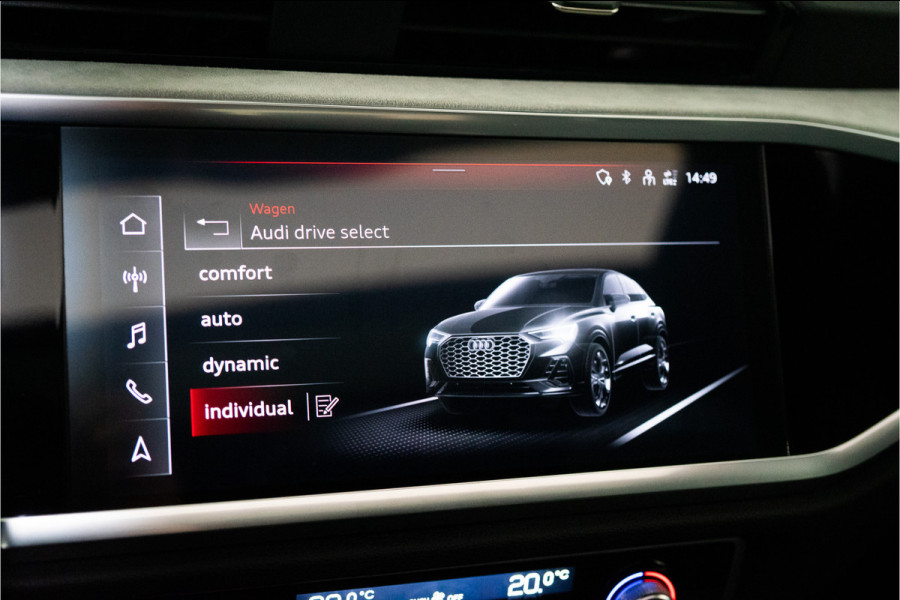 Audi Q3 Sportback 45 TFSI e Edition 245PK Tau Silver | Pano | Sfeer | B&O | Memory | 12 MND Garantie