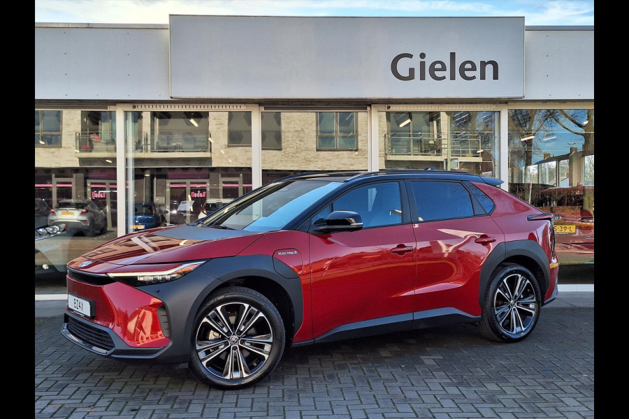 Toyota Bz4x 71,4 kWh Premium | Trekhaak, 20 inch, 360 camera, Half Leer, Bi-Tone, Dodehoekherkenning, Panoramadak, Parkeersensoren