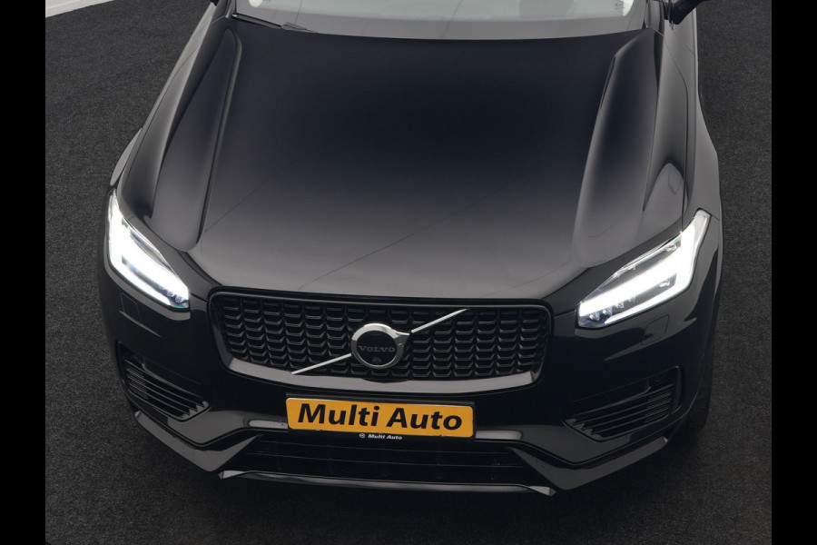 Volvo XC90 T8 Recharge AWD Ultimate Dark Plug In Hybrid LONG RANGE 455pk 7 Persoons PHEV | Trekhaak af Fabriek | Panodak | Adaptive Cruise | 360 Camera | 22"L.M | Head Up | Google Maps | Pilot Assist | Harmand Kardon | Stuurverwarming |