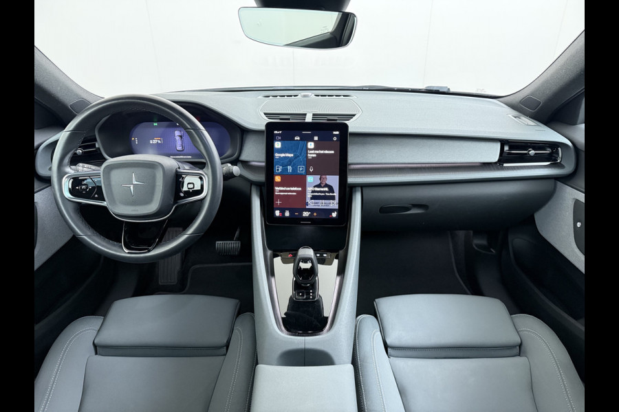 Polestar 2 Long Range Dual Motor 78kWh SOH 92% Trekhaak Panoramadak Adap.Cruise 360°Camera Navi Ecc Apple Carplay Android Auto Pdc Launch E Stoel+Stuurverwarming Lmv 19" Achterbankverwarming Keyless DAB Rijstrooksensor Origineel Nederlandse Auto