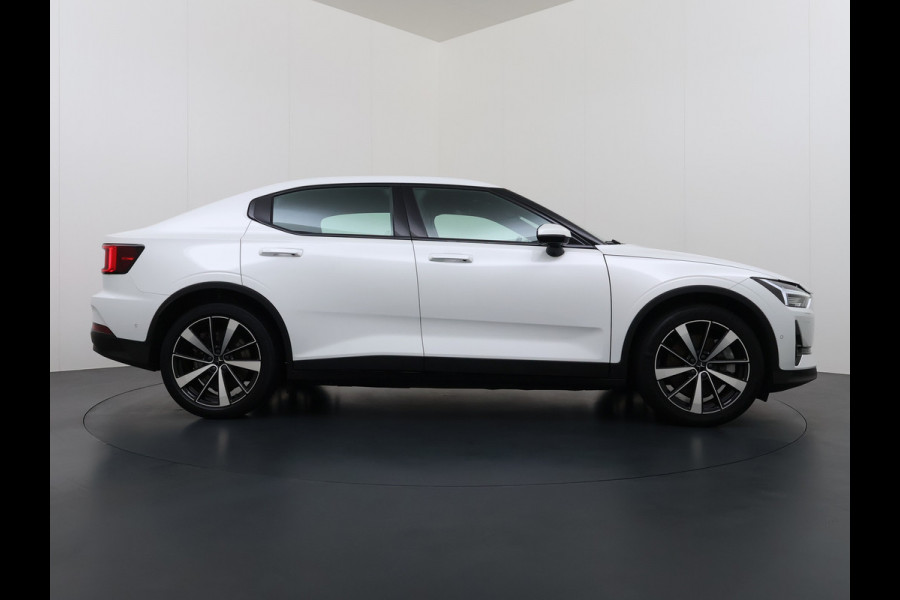 Polestar 2 Long Range Dual Motor 78kWh SOH 92% Trekhaak Panoramadak Adap.Cruise 360°Camera Navi Ecc Apple Carplay Android Auto Pdc Launch E Stoel+Stuurverwarming Lmv 19" Achterbankverwarming Keyless DAB Rijstrooksensor Origineel Nederlandse Auto