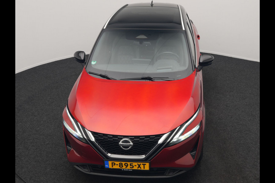 Nissan QASHQAI 1.3 MHEV Xtronic Tekna Automaat | Panodak | Trekhaak Afn | Adaptive Cruise | Lederen Sportstoelen Massage & Memory | BOSE Sound | 360 Camera | Keyless | Apple Carplay | 19"L.M |