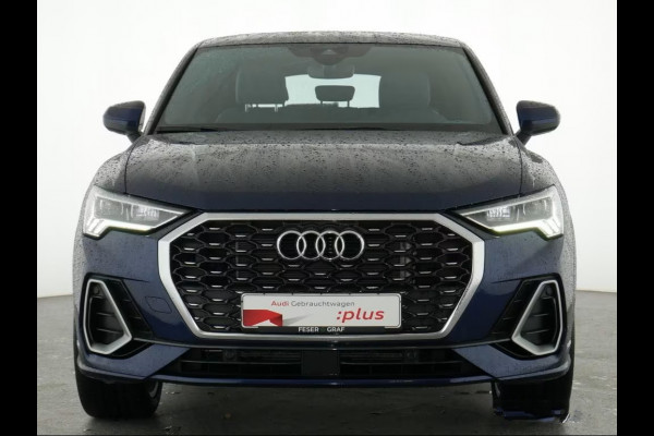 Audi Q3 Sportback 45 TFSI e ** LED, GRAU LEDER, VIRTUAL, APAPT. CRUISE, SPIEGEL-PACK, 20-inch LMV ** 1e EIG - Slechts 41.200km. ** ** INFORMEER OOK NAAR ONZE AANTREKKELIJKE FINANCIAL-LEASE TARIEVEN **