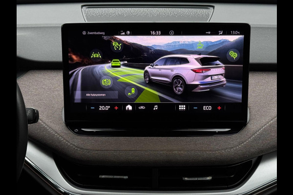 Škoda ENYAQ iV 80, achteruitrijcamera, 1/2 lederen sportinterieur, adaptief cruise, stoelverwarming, 1 e eigenaar, NL auto met nap