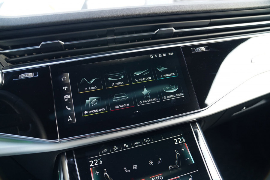 Audi Q8 55 TFSI e Quattro Pro Line S | Bang&Olufsen | BTW | Panorama | RS-zetels | Adaptieve Cruise | Elek Trekhaak | Memory | 360