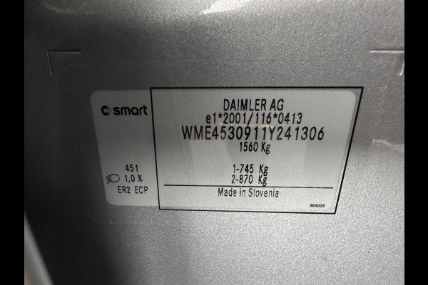 Smart Forfour EQ Business Solution 18 kWh [ 3-Fase ] {SOH-89%} (INCL-BTW) Aut. *NAVI-FULLMAP | LEATHER | ECC | CRUISE | HEATED-COMFORT-SEATS | 15"ALU*