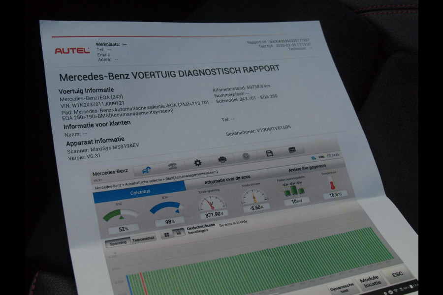 Mercedes-Benz EQA 250 Business Solution AMG 67 kWh | SOH 98% | Panoramadak | Head-Up Display | 360 Camera | Sfeerverlichting | Burmester | NL-Auto |