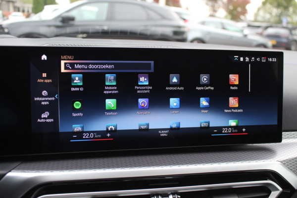 BMW i4 eDrive40 High Executive 84 kWh / Trekhaak / 360Camera / Head-up / Leder / 19'' / Navigatie / Stoelverwarming / DAB / Cruise Control