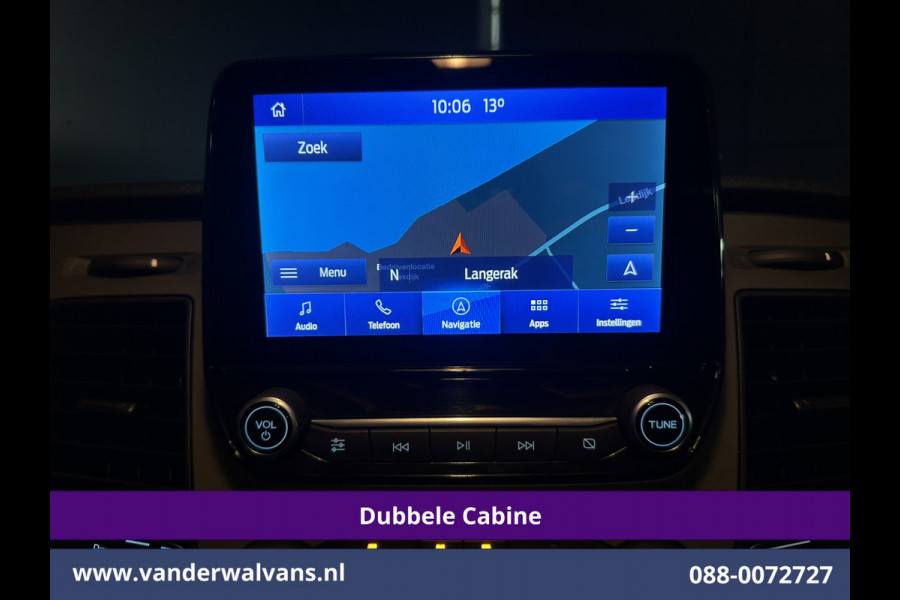 Ford Transit Custom 2.0 TDCI 131pk Automaat L2H1 Dubbele cabine Euro6 Airco | 6-Zits | Camera | Navigatie | Apple Carplay LED, Trekhaak, Cruisecontrol, Android Auto, Stoelverwarming, Verwarmde Voorruit, Parkeersensoren, Bijrijdersbank