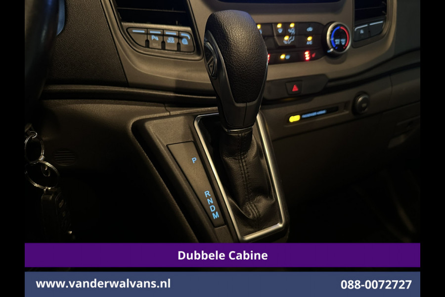 Ford Transit Custom 2.0 TDCI 131pk Automaat L2H1 Dubbele cabine Euro6 Airco | 6-Zits | Camera | Navigatie | Apple Carplay LED, Trekhaak, Cruisecontrol, Android Auto, Stoelverwarming, Verwarmde Voorruit, Parkeersensoren, Bijrijdersbank