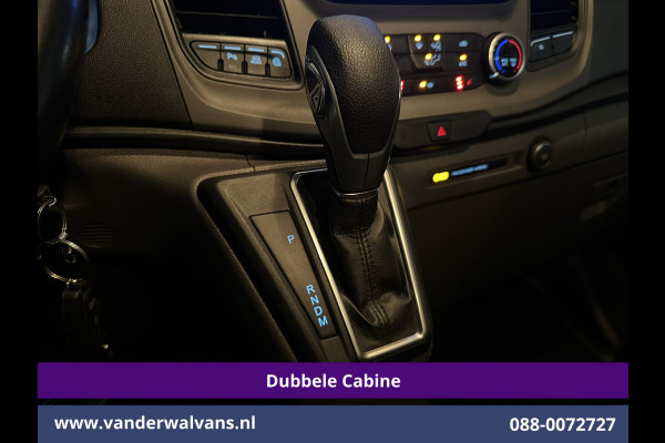 Ford Transit Custom 2.0 TDCI 131pk Automaat L2H1 Dubbele cabine Euro6 Airco | 6-Zits | Camera | Navigatie | Apple Carplay LED, Trekhaak, Cruisecontrol, Android Auto, Stoelverwarming, Verwarmde Voorruit, Parkeersensoren, Bijrijdersbank