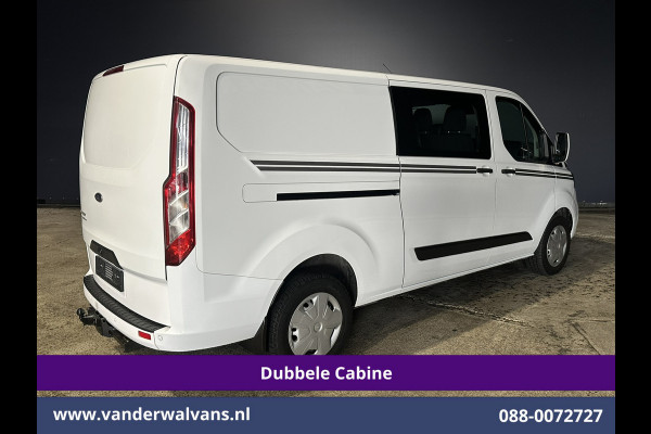 Ford Transit Custom 2.0 TDCI 131pk Automaat L2H1 Dubbele cabine Euro6 Airco | 6-Zits | Camera | Navigatie | Apple Carplay LED, Trekhaak, Cruisecontrol, Android Auto, Stoelverwarming, Verwarmde Voorruit, Parkeersensoren, Bijrijdersbank