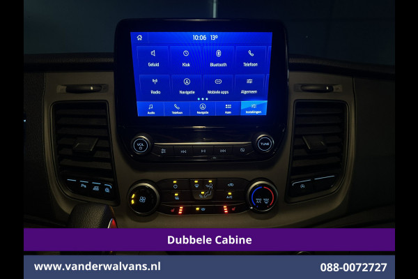 Ford Transit Custom 2.0 TDCI 131pk Automaat L2H1 Dubbele cabine Euro6 Airco | 6-Zits | Camera | Navigatie | Apple Carplay LED, Trekhaak, Cruisecontrol, Android Auto, Stoelverwarming, Verwarmde Voorruit, Parkeersensoren, Bijrijdersbank