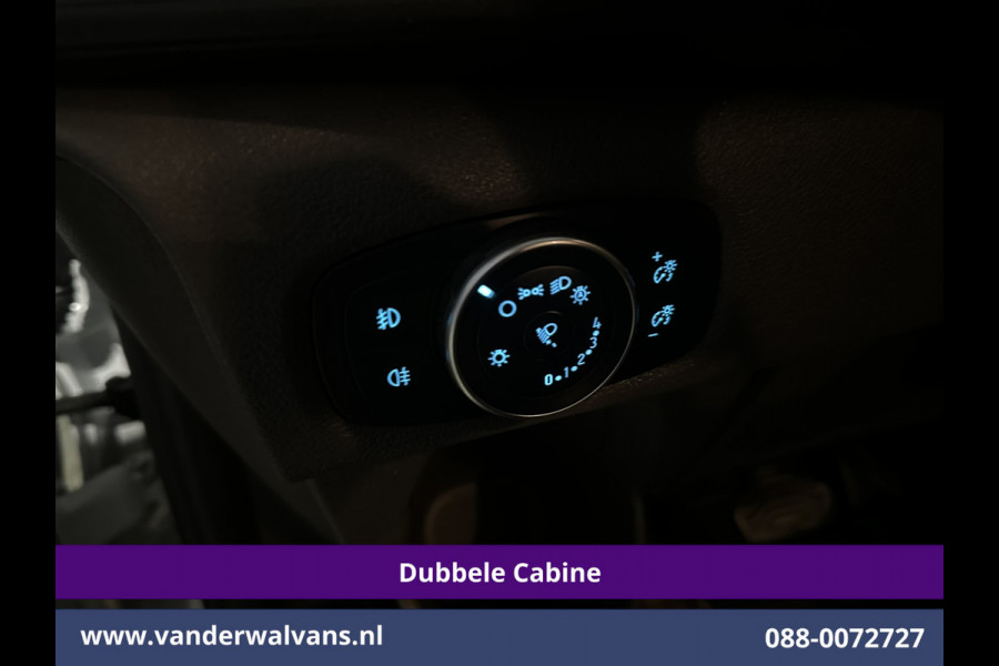 Ford Transit Custom 2.0 TDCI 131pk Automaat L2H1 Dubbele cabine Euro6 Airco | 6-Zits | Camera | Navigatie | Apple Carplay LED, Trekhaak, Cruisecontrol, Android Auto, Stoelverwarming, Verwarmde Voorruit, Parkeersensoren, Bijrijdersbank