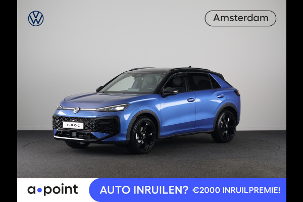 Volkswagen T-Roc R-Line First Edition 1.5 eTSI 110 kW / 150 PK SUV | Panoramaschuif-kanteldak | Assistance Pakket | Trekhaak | Black Style Pakket | Koplampverlichting matrix-led (IQ.LIGHT) | Elek. achterklep | Zwart dak