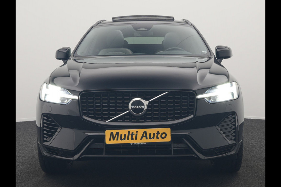 Volvo XC60 T6 AWD R-Design Plug In Hybrid 350pk Dealer O.H. PHEV | Trekhaak Af Fabriek | Panodak | Adaptive Cruise | Harman / Kardon | Lederen Sportstoelen Memory & Verwarmd | Google Assistent | Stuur Verwarmd | Keyless | Apple Carplay | DAB |