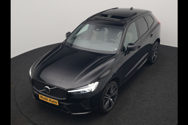 Volvo XC60 T6 AWD R-Design Plug In Hybrid 350pk Dealer O.H. PHEV | Trekhaak Af Fabriek | Panodak | Adaptive Cruise | Harman / Kardon | Lederen Sportstoelen Memory & Verwarmd | Google Assistent | Stuur Verwarmd | Keyless | Apple Carplay | DAB |