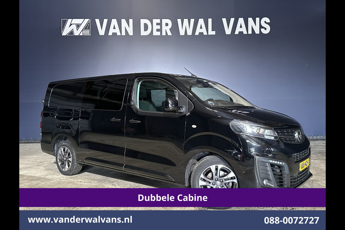 Opel Vivaro 2.0 CDTI 177pk Automaat L3H1 Dubbele Cabine Euro6 Airco | 5-Zits | Camera | Navigatie | Apple Carplay Trekhaak, LM Velgen, Parkeersensoren, Cruisecontrol