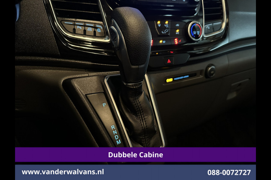 Ford Transit Custom 2.0 TDCI 130pk Automaat L2H1 Dubbele cabine Limited Euro6 Airco | 2x Zijdeur | 5-Zits | Camera | Navigatie Cruisecontrol, LED, Trekhaak, LM Velgen, Stoelverwarming, Verwarmde Voorruit, Parkeersensoren