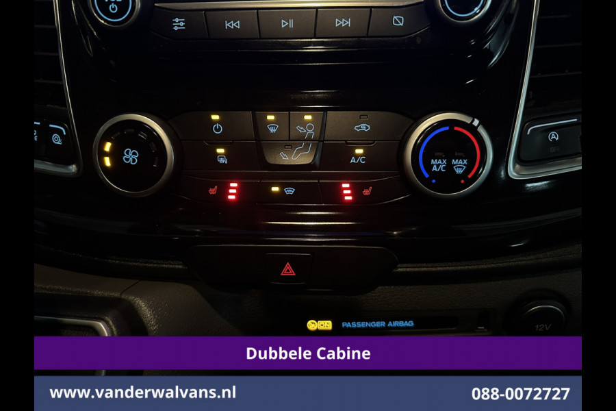 Ford Transit Custom 2.0 TDCI 130pk Automaat L2H1 Dubbele cabine Limited Euro6 Airco | 2x Zijdeur | 5-Zits | Camera | Navigatie Cruisecontrol, LED, Trekhaak, LM Velgen, Stoelverwarming, Verwarmde Voorruit, Parkeersensoren
