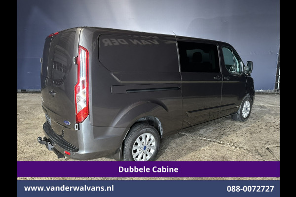 Ford Transit Custom 2.0 TDCI 130pk Automaat L2H1 Dubbele cabine Limited Euro6 Airco | 2x Zijdeur | 5-Zits | Camera | Navigatie Cruisecontrol, LED, Trekhaak, LM Velgen, Stoelverwarming, Verwarmde Voorruit, Parkeersensoren