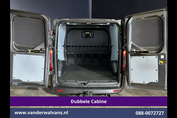 Ford Transit Custom 2.0 TDCI 130pk Automaat L2H1 Dubbele cabine Limited Euro6 Airco | 2x Zijdeur | 5-Zits | Camera | Navigatie Cruisecontrol, LED, Trekhaak, LM Velgen, Stoelverwarming, Verwarmde Voorruit, Parkeersensoren