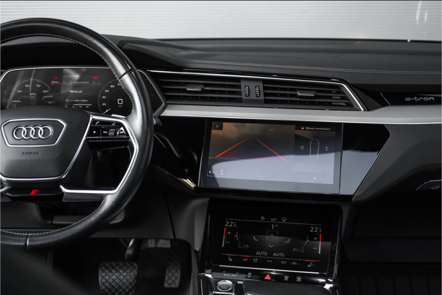 Audi e-tron 55 Quattro Advanced Pro Line+ 95 kWh S-Line Zwart Optiek Pano ACC HUD Trekhaak