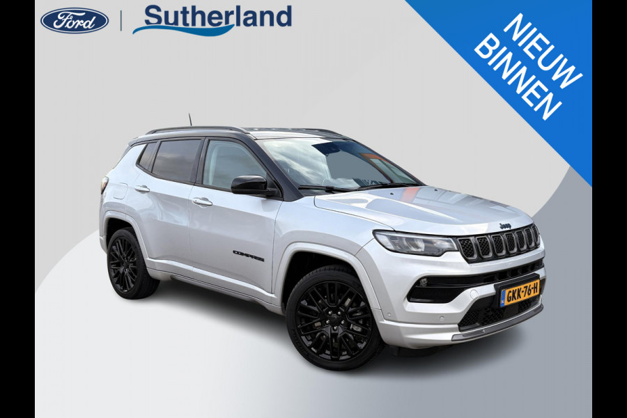 Jeep Compass 4xe 240 Plug-in Hybrid Electric Trailhawk Afneembare trekhaak | Achteruitrij camera | Leder bekleding |