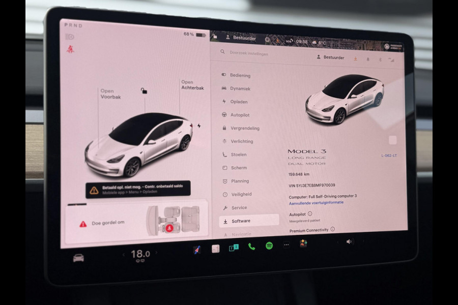 Tesla Model 3 Long Range AWD 75 kWh SoH 88,5%|Navi|Pano|Camera|Clima|Cruise|NL-Auto|N.A.P|APK tot 12-2026