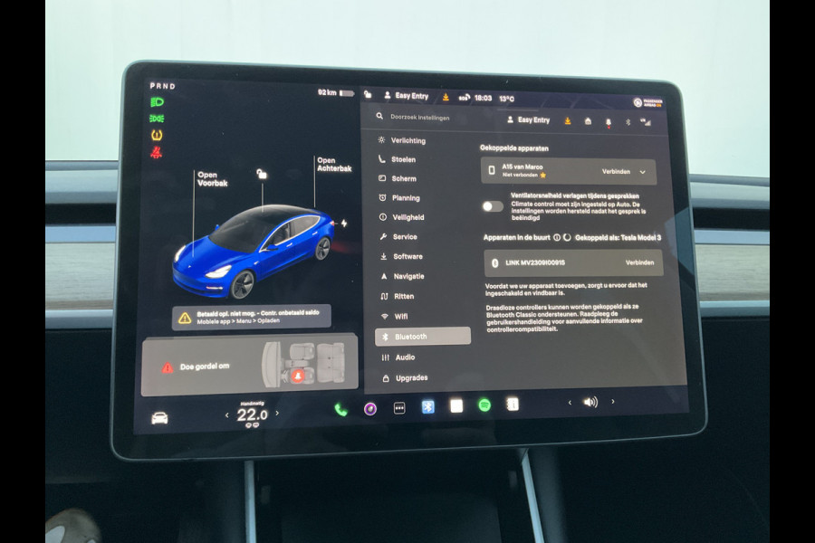 Tesla Model 3 Long Range AWD 75 kWh Autopilot Leer Camera Stoelverw DAB NL-Auto!