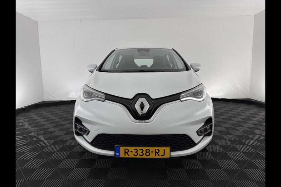 Renault ZOE R110 Life 52 kWh (Owned-Battery) [ 3-Fase-22kW ] {SOH-86%} Aut. *HEATPUMP | FULL-LED | LEATHER-FABRIC | DIGI-COCKPIT | CAMERA | NAVI-FULLMAP | DAB+ | KEYLESS | HEATED-COMFORTSEATS | LANE-ASSIST | 16''ALU*
