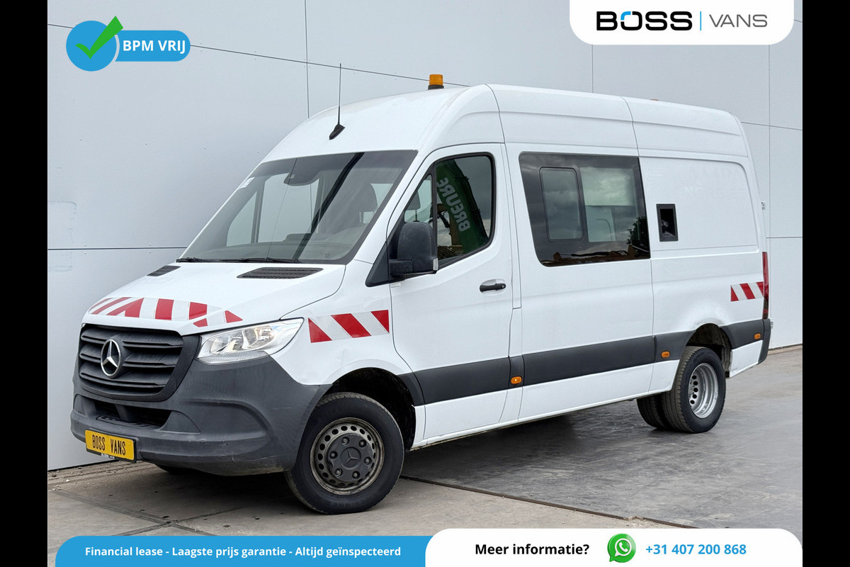 Mercedes-Benz Sprinter 514 2.2 CDI L2H2 Dubbele Cabine DoKa Mixto Dubbellucht Brandstoftank Climate Control Cruise Control Carplay Trekhaak Camera