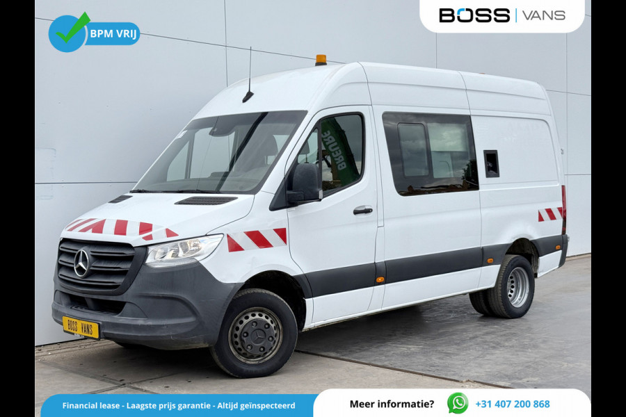 Mercedes-Benz Sprinter 514 2.2 CDI L2H2 Dubbele Cabine DoKa Mixto Dubbellucht Brandstoftank Climate Control Cruise Control Carplay Trekhaak Camera
