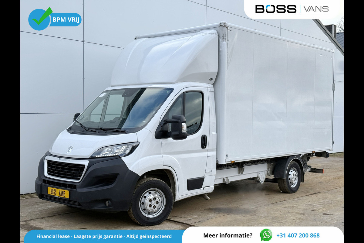 Peugeot Boxer 2.2 HDI 165PK Laadklep LED Cruise Control Climate Control Carplay Camera Standkachel Koffer Bakwagen Meubelbak