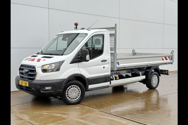 Ford E-Transit 68 KWH Kipper Elektrisch  334KM WLTP Snelladen Tipper Benne Climate Control Cruise Control Apple Carplay Stoelverwarming Navigatie Camera