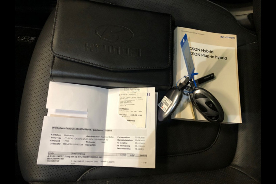 Hyundai Tucson 1.6 T-GDI HEV Premium Sky nw model - Automaat - Pano/schuifdak - Leder - Trekhaak - Org.NL