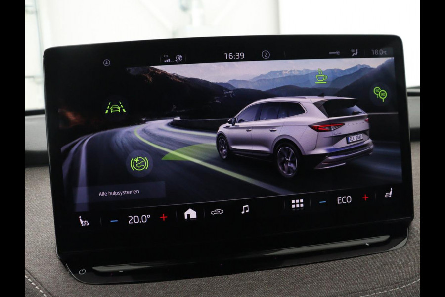 Škoda ENYAQ iV 60 | SOH 91% | Trekhaak | Stoelverwarming | Camera | Sportstuur | Carplay | Navigatie | Cruise control | Full LED | Half leder | DAB | Parkeerhulp | Sfeerverlichting | Climate control