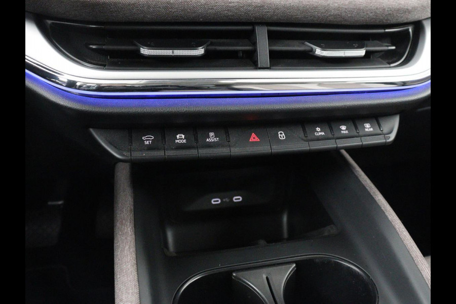 Škoda ENYAQ iV 60 | SOH 91% | Trekhaak | Stoelverwarming | Camera | Sportstuur | Carplay | Navigatie | Cruise control | Full LED | Half leder | DAB | Parkeerhulp | Sfeerverlichting | Climate control