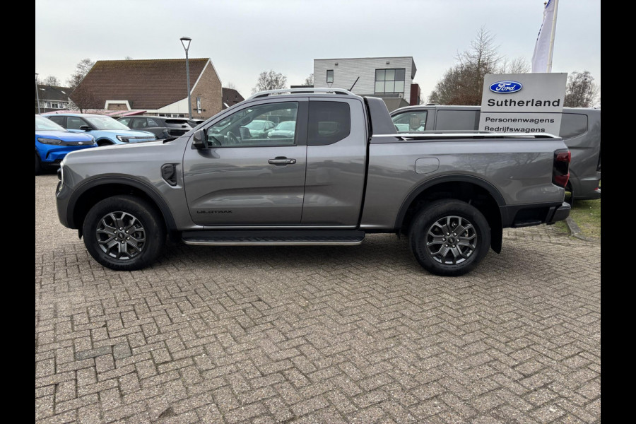 Ford Ranger 2.0 Super Cab EcoBlue Wildtrak | SCI | 204pk Automaat | Trekhaak | Lederen Bekleding | Rollertop | 3.500kg Trekgewicht | Adaptieve Cruise