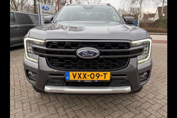 Ford Ranger 2.0 Super Cab EcoBlue Wildtrak | SCI | 204pk Automaat | Trekhaak | Lederen Bekleding | Rollertop | 3.500kg Trekgewicht | Adaptieve Cruise