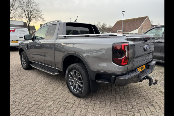 Ford Ranger 2.0 Super Cab EcoBlue Wildtrak | SCI | 204pk Automaat | Trekhaak | Lederen Bekleding | Rollertop | 3.500kg Trekgewicht | Adaptieve Cruise