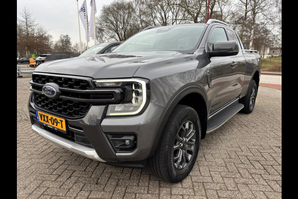 Ford Ranger 2.0 Super Cab EcoBlue Wildtrak | SCI | 204pk Automaat | Trekhaak | Lederen Bekleding | Rollertop | 3.500kg Trekgewicht | Adaptieve Cruise