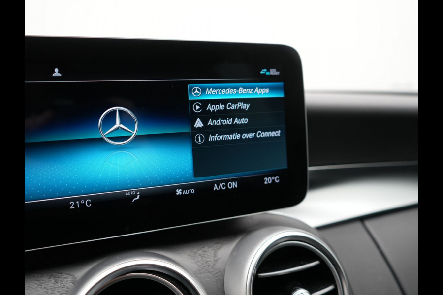 Mercedes-Benz C-Klasse Estate 300 e Business Solution AMG PHEV 320pk | Trekhaak af Fabriek | Adaptive Cruise | Alcantara Sportstoelen Verwarmd | Apple Carplay | Camera | BLIS | 18"L.M | Plug In Hybrid