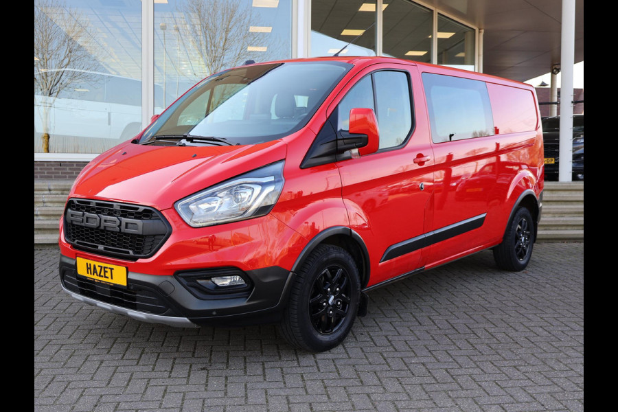 Ford Transit Custom 320 2.0 TDCI 130 PK TRAIL DUBBEL CABINE L2H1 6-PERS. + LEDER | RAPTOR GRILLE | CARPLAY | CAMERA | LMV